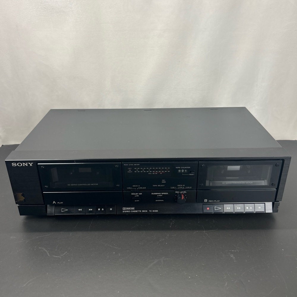 Sony TC-W295 Double cassette Deck Stereo Receiver **UNTESTED**